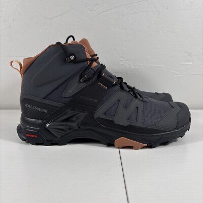 Salomon X Ultra 4 Mid GTX Women's Sz 11 Hiking Boots Ebony/Mocha/Almond NEW