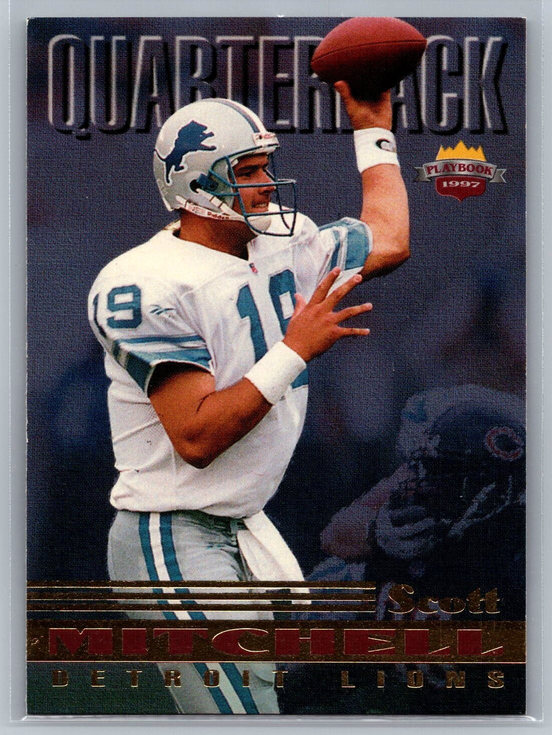 1997 THE SCORE BOARD CARD # 19 Scott Mitchell - Detroit Lions