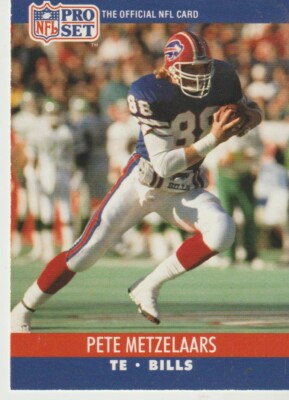 Pro Set 1990 NFL Karte Buffalo Bills #439 Pete Metzelaars