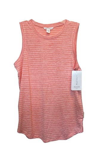 2 Athleta Womens Crossroad Striped High Neck Modal Tank TopS