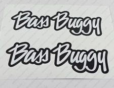 SUN TRACKER BASS BUGGY PONTOON BOAT DECALS STICKERS Set of 2 11" LONG