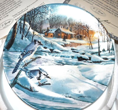 D.L. Rusty Rust ''Twilight Serenade'' Collector Plate From the Wings of Winter Col
