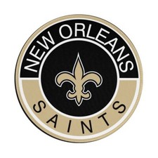 New Orleans Saints Round Mouse Pad 8in Non Slip Rubber Mouse Pad fans Gift