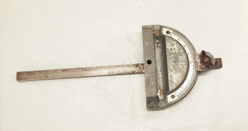 Vtg Atlas 10" table saw miter gauge 3060 3070 3080 - Image 2 of 4