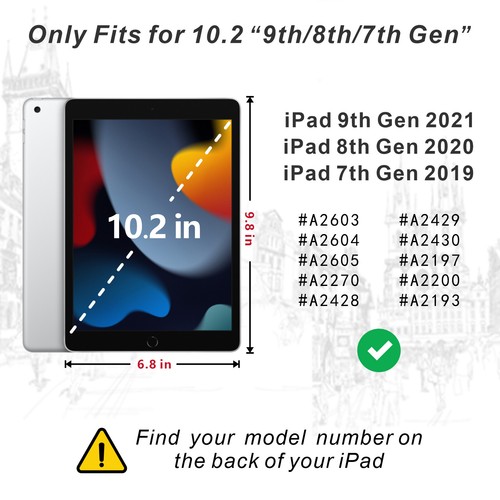 for iPad 5th 6th 7th 8th 9th Generation 10.2" Shockproof Flip Stand Case Cover - Picture 20 of 26