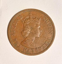 1965 British Caribbean Territories 2 Cents Coin