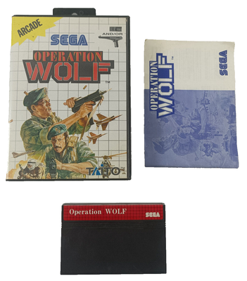 Jeu SEGA MASTER SYSTEM Operation Wolf Complet En Boîte - État Correct, Rétro Gaming