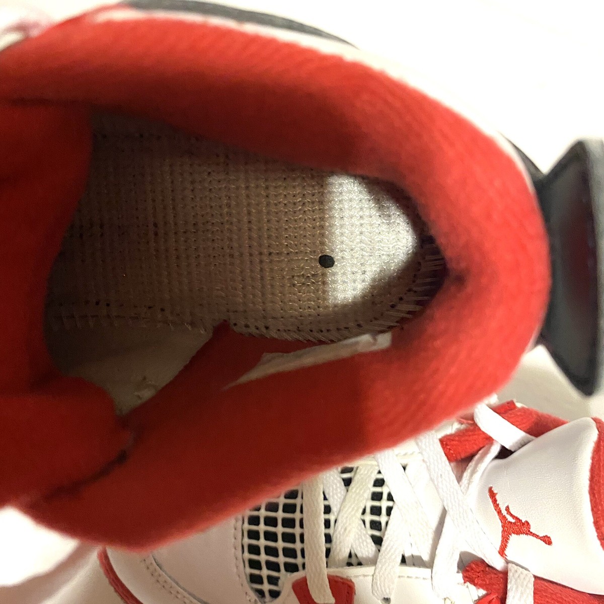 Toddler Nike Jordan 4 Retro Fire Red/White BQ7670-160 Size Toddler Nike Jordan 4 Retro Fire Red/White BQ7670-160 Size