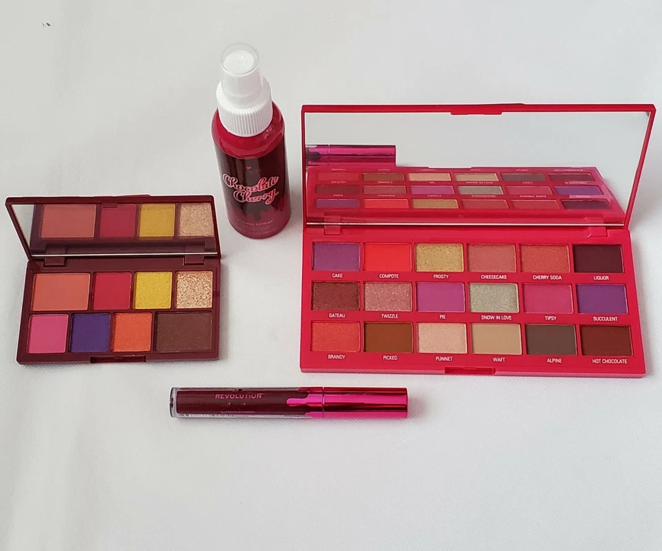 I Heart Revolution Chocolate Cherry 4Pc Gift Set: 2 Palettes, 1 Lipgloss, 1Spray - Image 2 of 4