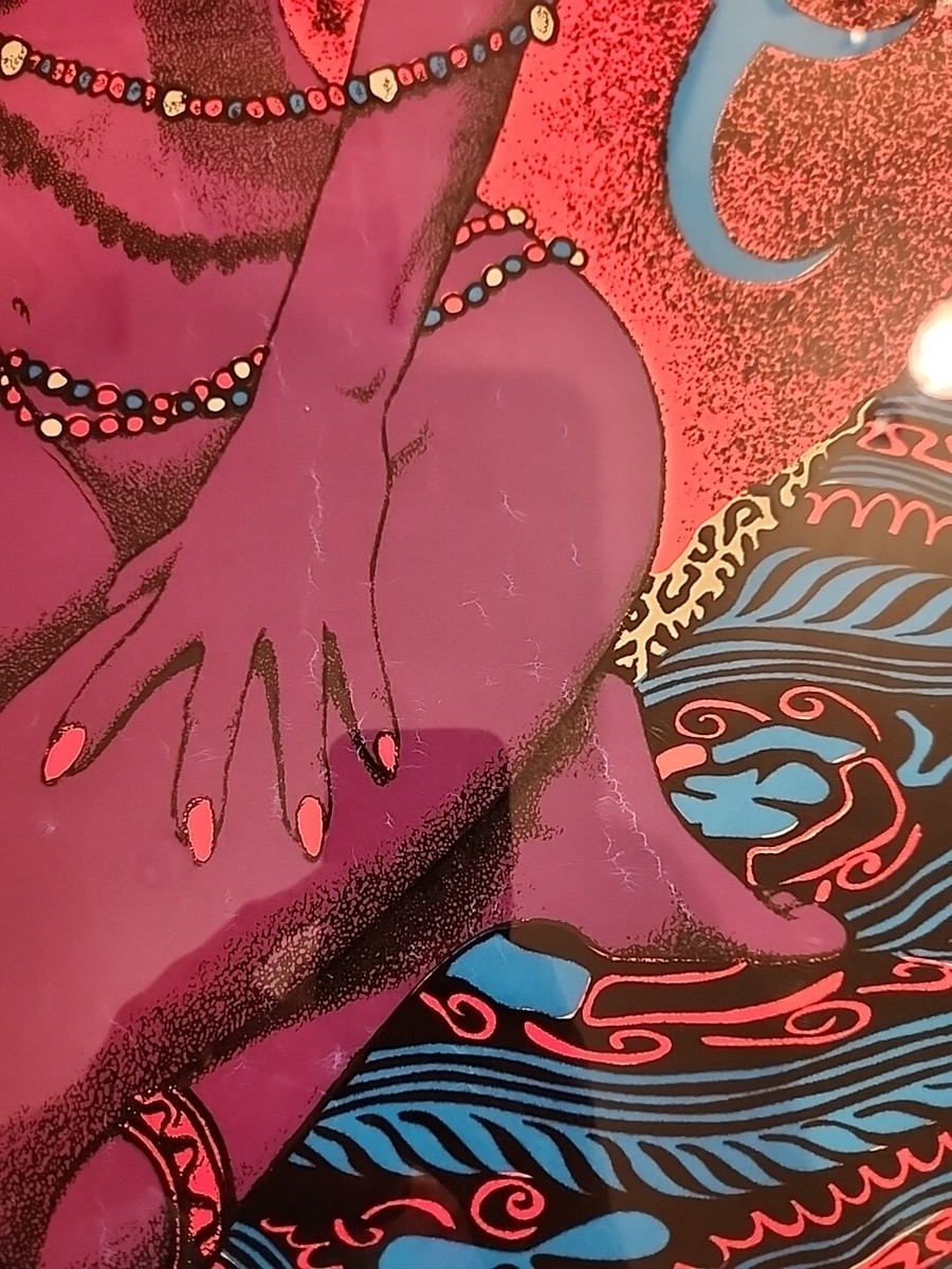 アート・デザイン・音楽 Bruno Richard Negres Vulves Noires Bites Blacklight Poster Afro Venus 1960s Fantasy Vintage Full Size 22