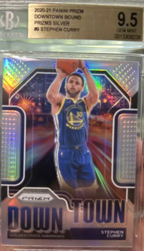 2020 and 21 Panini prism downtown bounds silver Stephen Curry🔥🔥 BGS. 9.5   💎