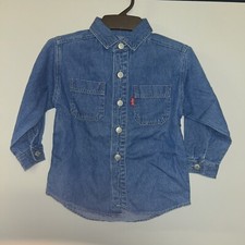 Vintage 1990 s Levi s Todlers Denim Shirt, Deadstock NWT, Size 3T