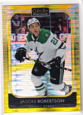 2021-22 OPC Platinum Hockey Jason Robertson Seismic Gold #17/50