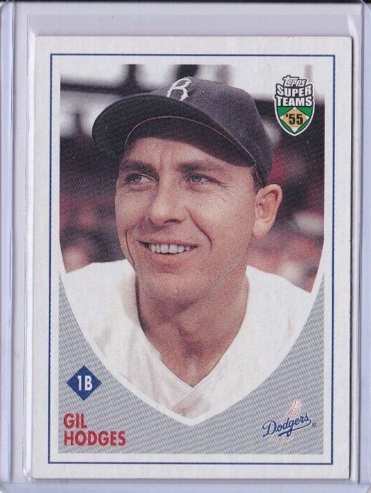 Gil Hodges 2002 Topps Super Teams #16 ‘55 Brooklyn Dodgers IDSW
