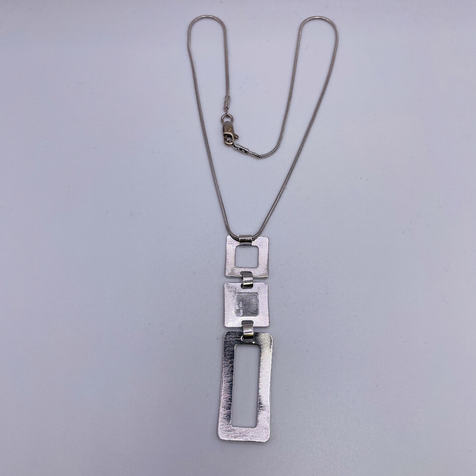 Solid 925 Sterling Silver High Polish Rhodium Fin… - image 11