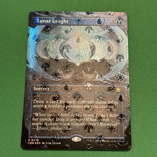 Lunar Insight - Mana FOIL - MtG Foundations - NM - Picture 2 of 3