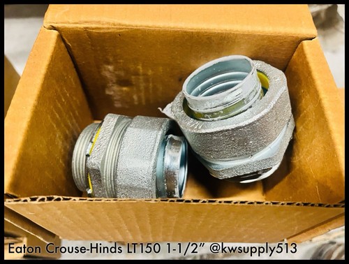 Eaton Crouse-Hinds LT150 Straight Male Connector No Insulated Throat Bushing1.5" - Picture 2 of 2