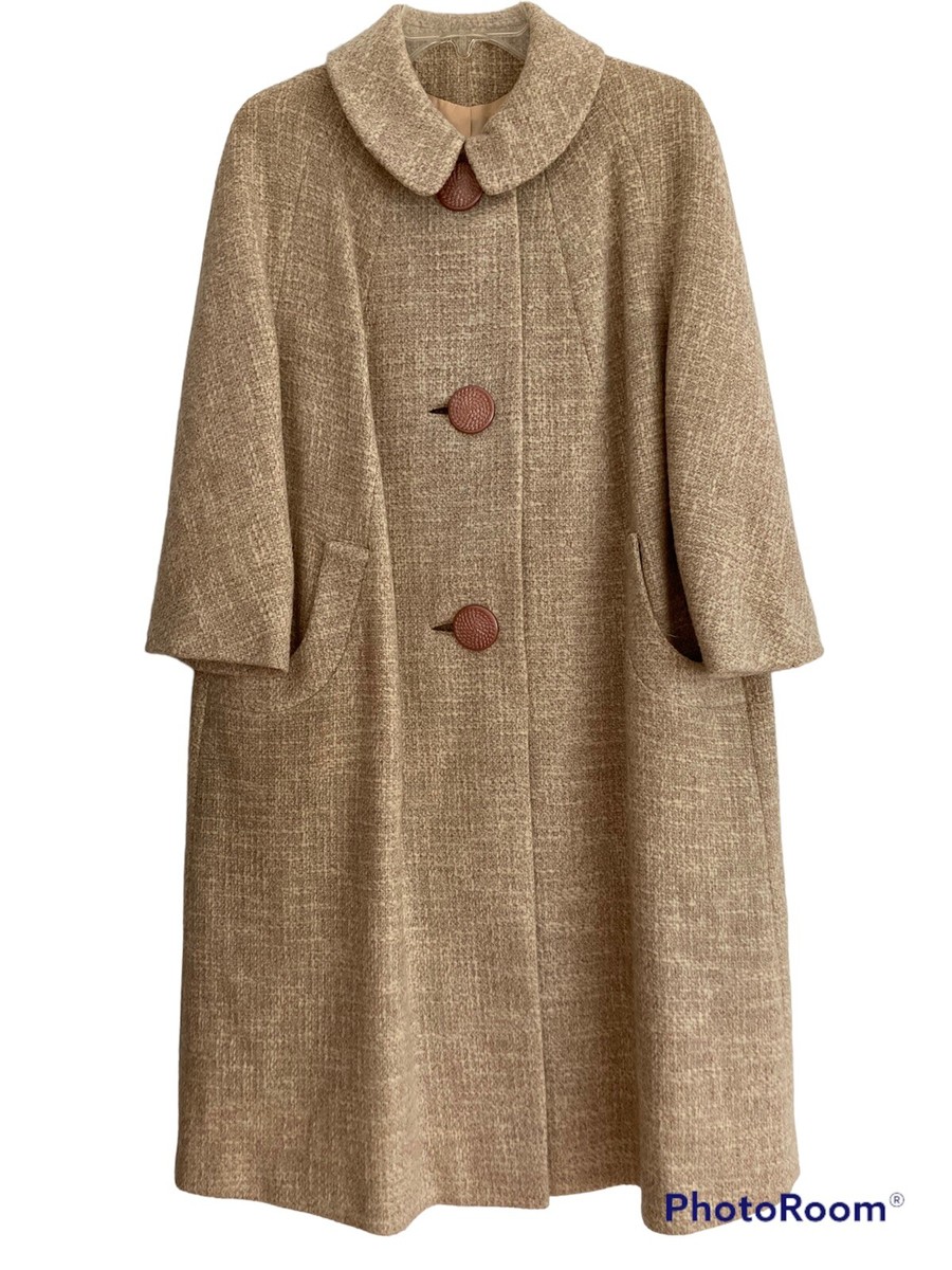 NWOT Vintage 50's Jane Hunter Original Wool Swing Coat 3/4