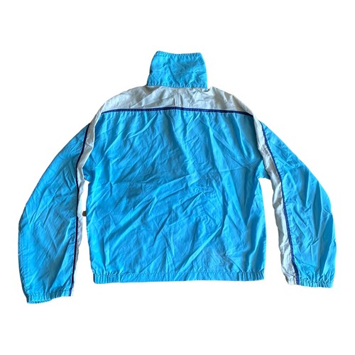 Vintage 70’s Nike Women’s XS Light Blue 1/2 Zip Jacket Windbreaker Front Pocket - Picture 9 of 12