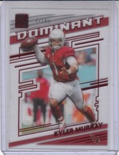 KYLER MURRAY 2021 Panini Clearly Donruss Dominant Red #9 41/49 Cardinals