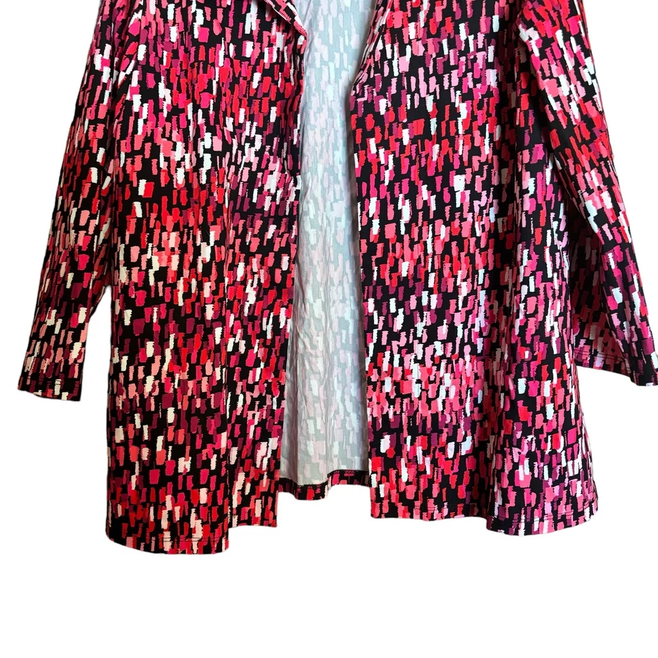 Chaqueta Marca Slinky Mujer Extra Grande Multicolor Artística Plumero Abierto Topper Foto 3 de 4