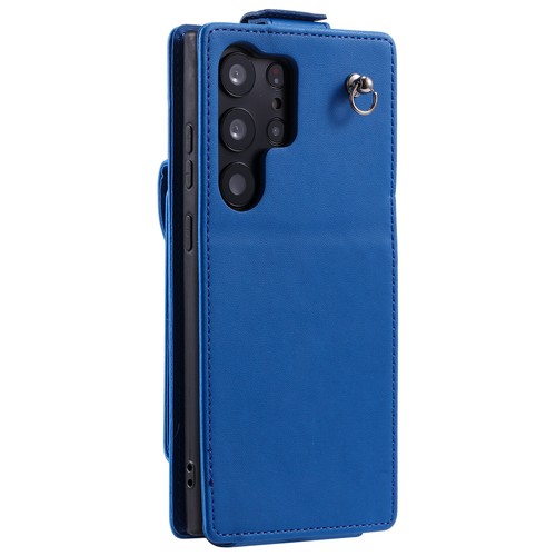 For Samsung Galaxy S25 Ultra S24 FE Kickstand Card Slots Wallet Case w/ Strap - 第 21/50 張圖片