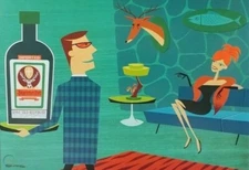 SHAG Art "The Huntress" 01 Custom Framed Artwork Jagermeister Shot *Ships FREE* 