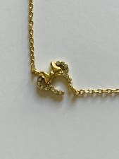 Disney Minnie Mouse Ears Gold Necklace