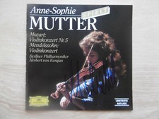 Anne-Sophie mother autograph signed CD booklet "Mozart/Mendelsohn"