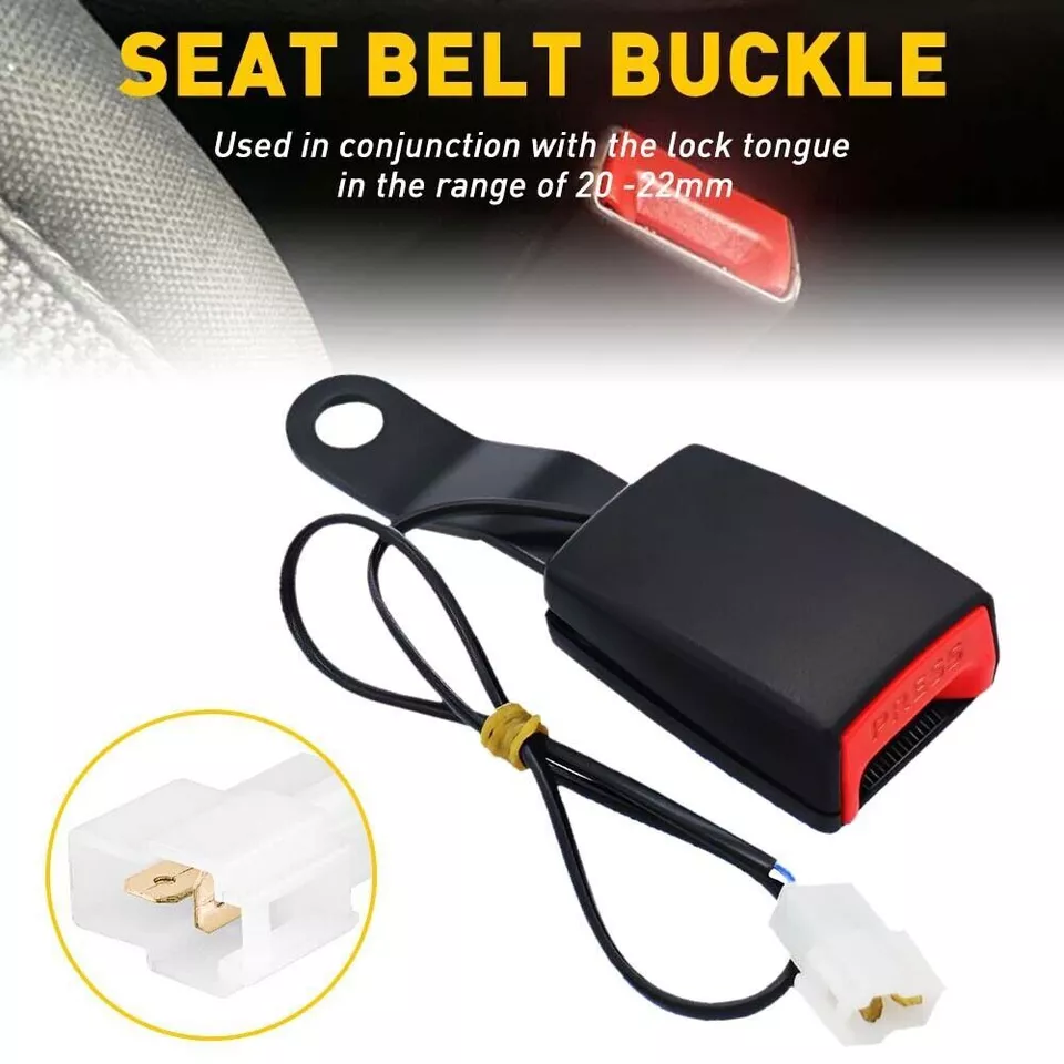 Front Driver Safety Seat belt Buckle Plug Connector Warning Cable Camlock Duty - Image 4 of 4