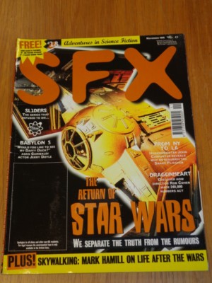 SFX #18 NOVEMBER 1996 STAR WARS SLIDERS BABYLON 5 DRAGONHEART UK MAGAZINE =