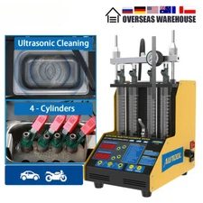 4 Cylinders Motorcycle Petrol Injection Nozzles Ultrasonic Cleaning Testing Tool