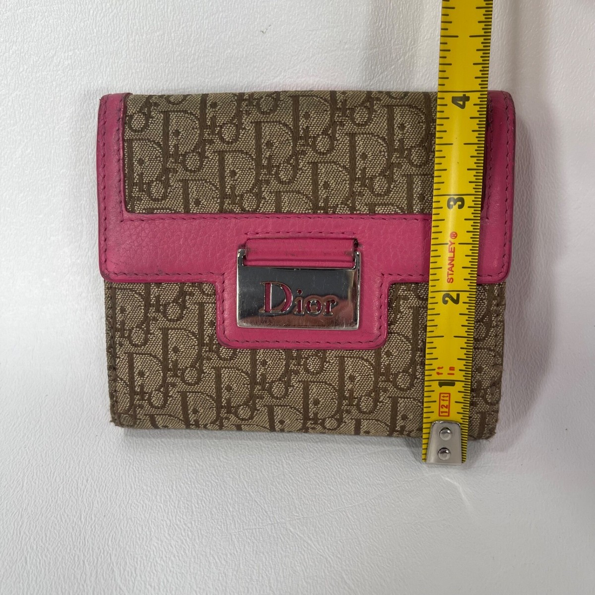 Christian Dior Street Chic Trotter Pink Leather Accents