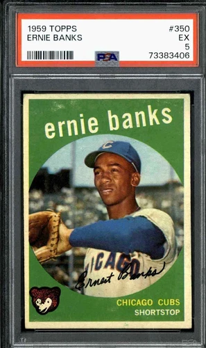 1959 Topps #350 Ernie Banks - PSA 5