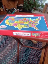 MB Puzzle United States US World Map 2 In 1 Complete 1988 Vtg Unopened box 1854