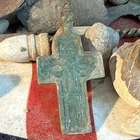 Dug Civil War  Or Earlier Cross Crucifix Pendant 💥 🇺🇸 💣