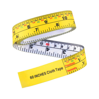 Cloth Tape Measure, All Purpose 60 Inch Double Sided Fractional Inch and Decimal