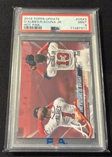 2018 Topps Update Future is Bright Ronald Acuna Jr Hot Pink # 47/50 PSA 9 Rookie