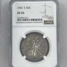 1941 S Walking Liberty Half Dollar NGC XF45 San Francisco