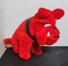 Red Bulldog Plush w/ Black Collar 1996