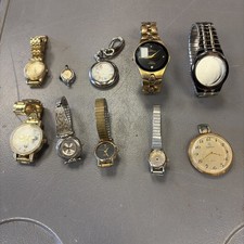 Mixed Lot Of 10 Watches 2 Pocket 8 Wrist