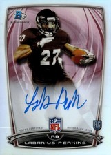 2014 Bowman #2 LaDarius Perkins Chrome Rookie Autographs Refractors