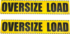2 Pack Wide Load Sign Oversize Load Sign Oversized Load Equipment Banner f