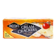 Jacob's Cream Cracker No Added Sugar 200G (Pack of 2) 7.05 Ounce 
