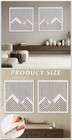 Set of 2 Mountain Blended Background with Soft Fiber Material Wall Art 23x23 — photo 1
