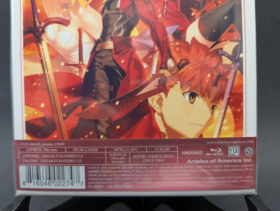 Fate/stay Night Unlimited Blade Works Complete Bluray Box Set Aniplex New Sealed - Image 4 of 4