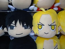Fullmetal Alchemist Edward Elric & Roy Mustang 30cm Nesoberi Plush FuRyu