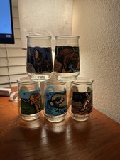 Lot of 5 Welch's North American Species Jars #1-5 Panther Manatee Deer Wolf Bear