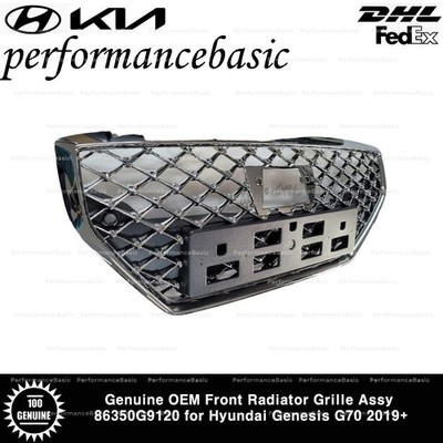 Genuine OEM Front Radiator Grille Assy 86350G9120 for Hyundai Genesis G70 2019+