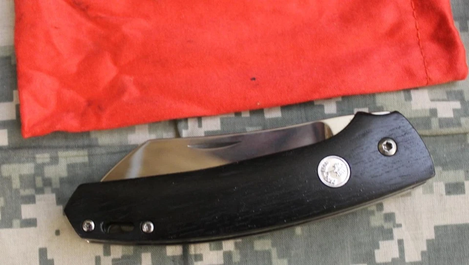 Boker 110717 Haddock Anniversary Grenadill &Titanium Folder Serial #108/145 - Image 3 of 4